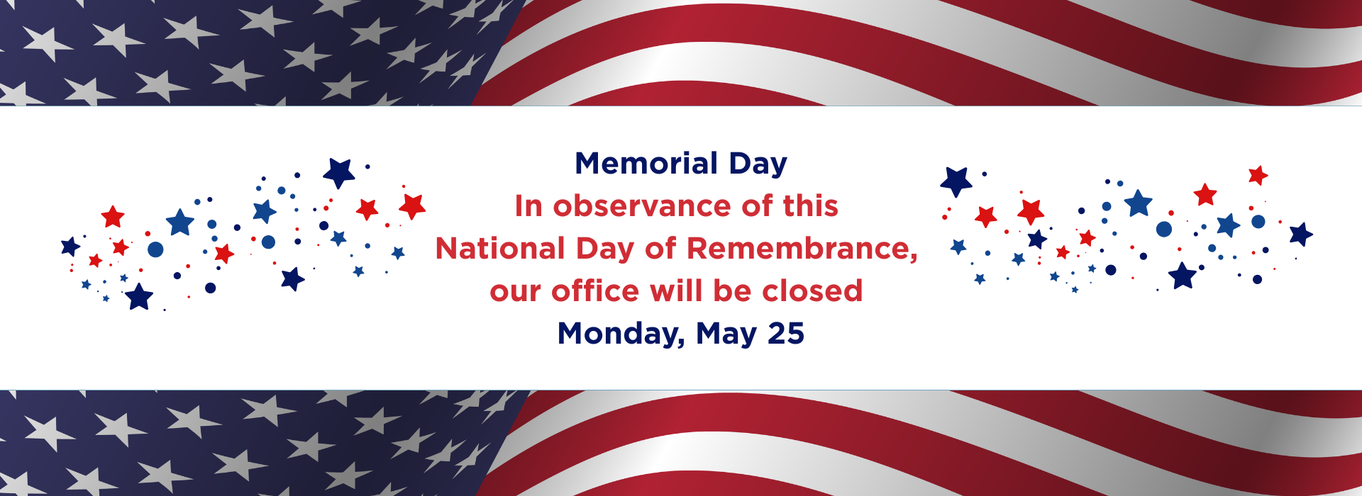 Closed Memorial Day Website Slide